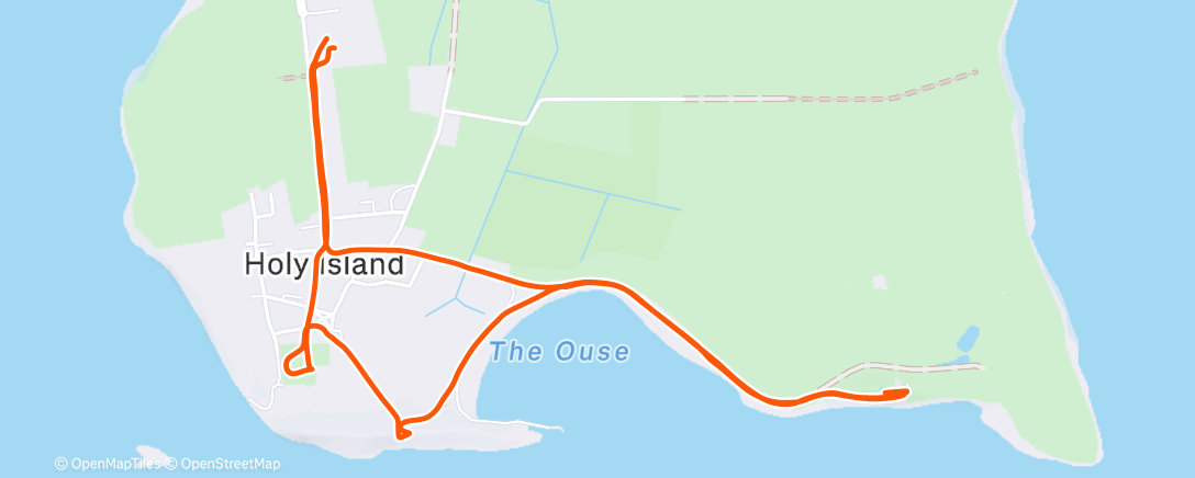 Map of the activity, Afternoon Walk