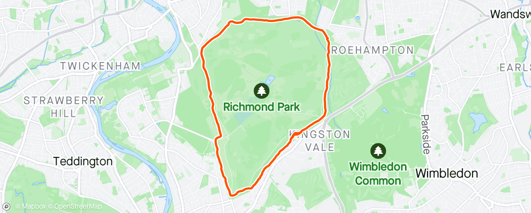 Mapa de la actividad (Richmond loop 🦌)
