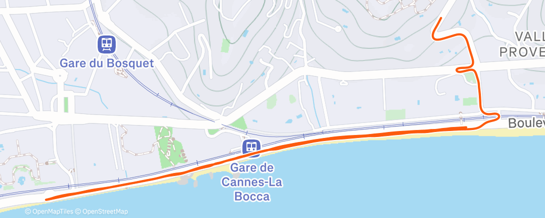 Карта физической активности (PP S2S2 7* 2’ course / 1’ marche)