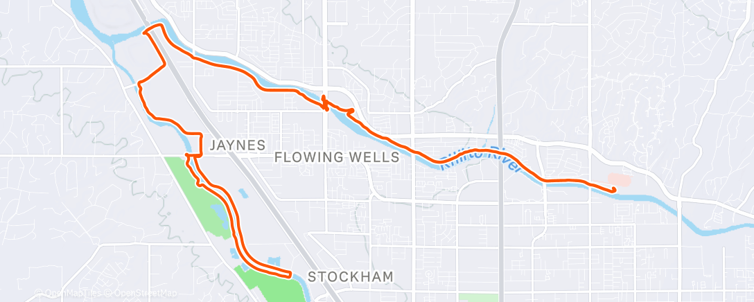 Map of the activity, Afternoon E-Bike Ride