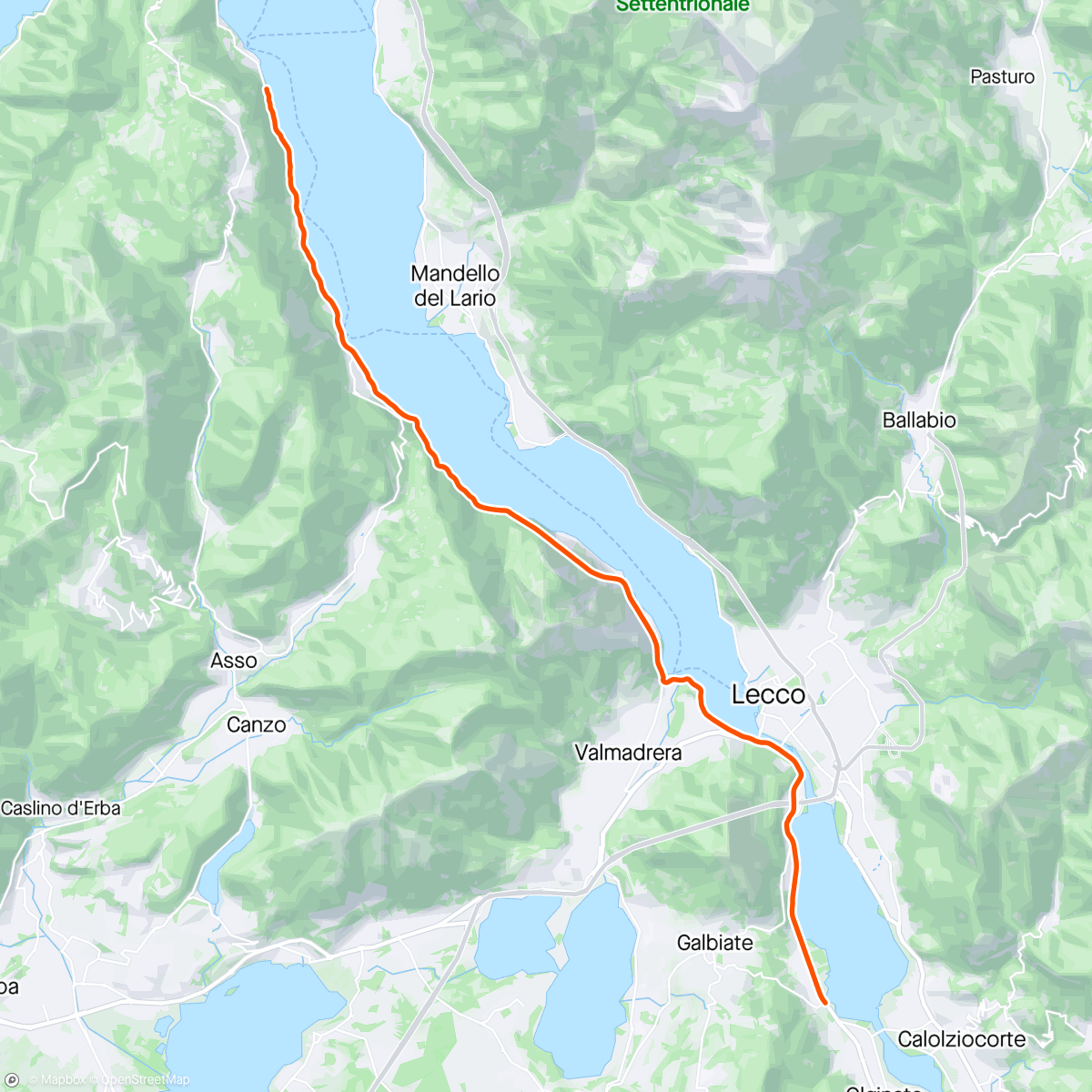 Map of the activity, 1. Rouvy - 🇮🇹 Along Lake Como ☀️