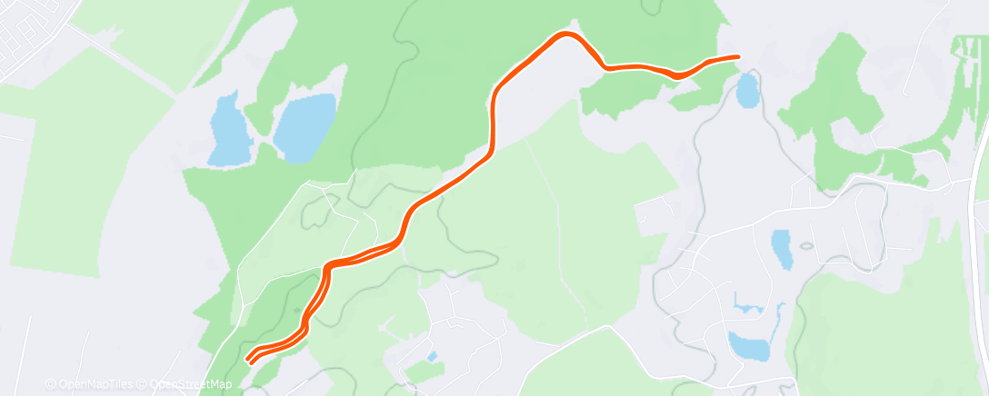 Map of the activity, Evening Run