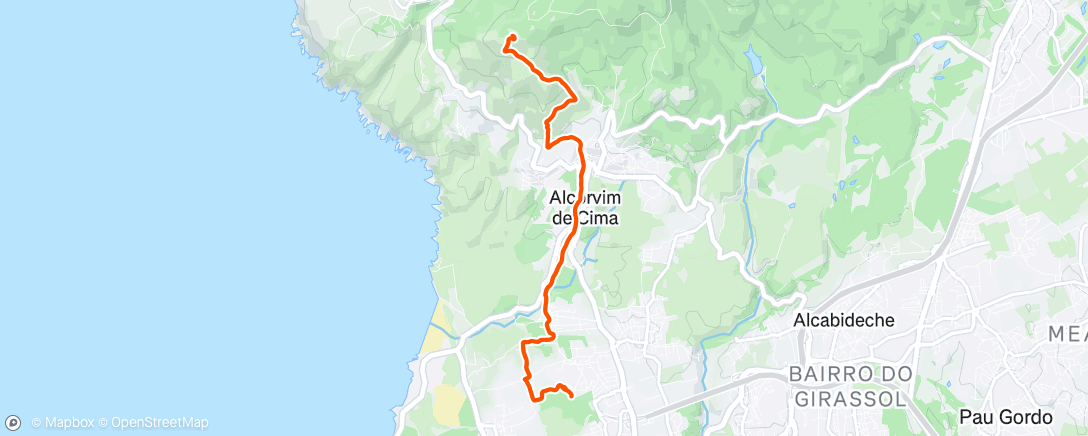 Map of the activity, Morning Trail Run