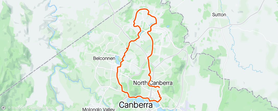 Map of the activity, Morning Ride with Mike A
