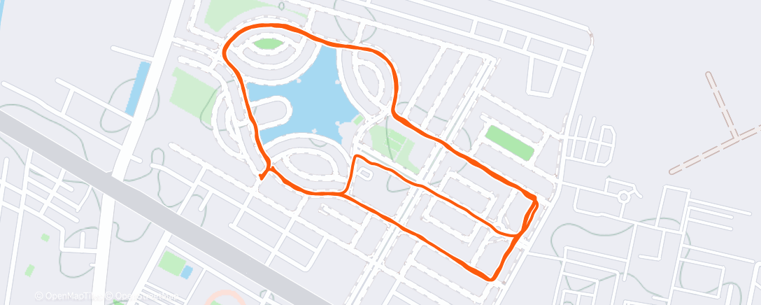 Map of the activity, Morning Run