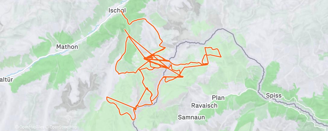 Карта физической активности (Family Ski Ischgl)