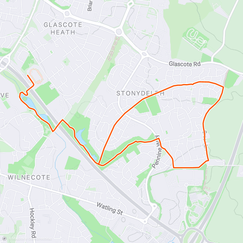 Tamworth 5 | 7.6 km Road Running Route on Strava