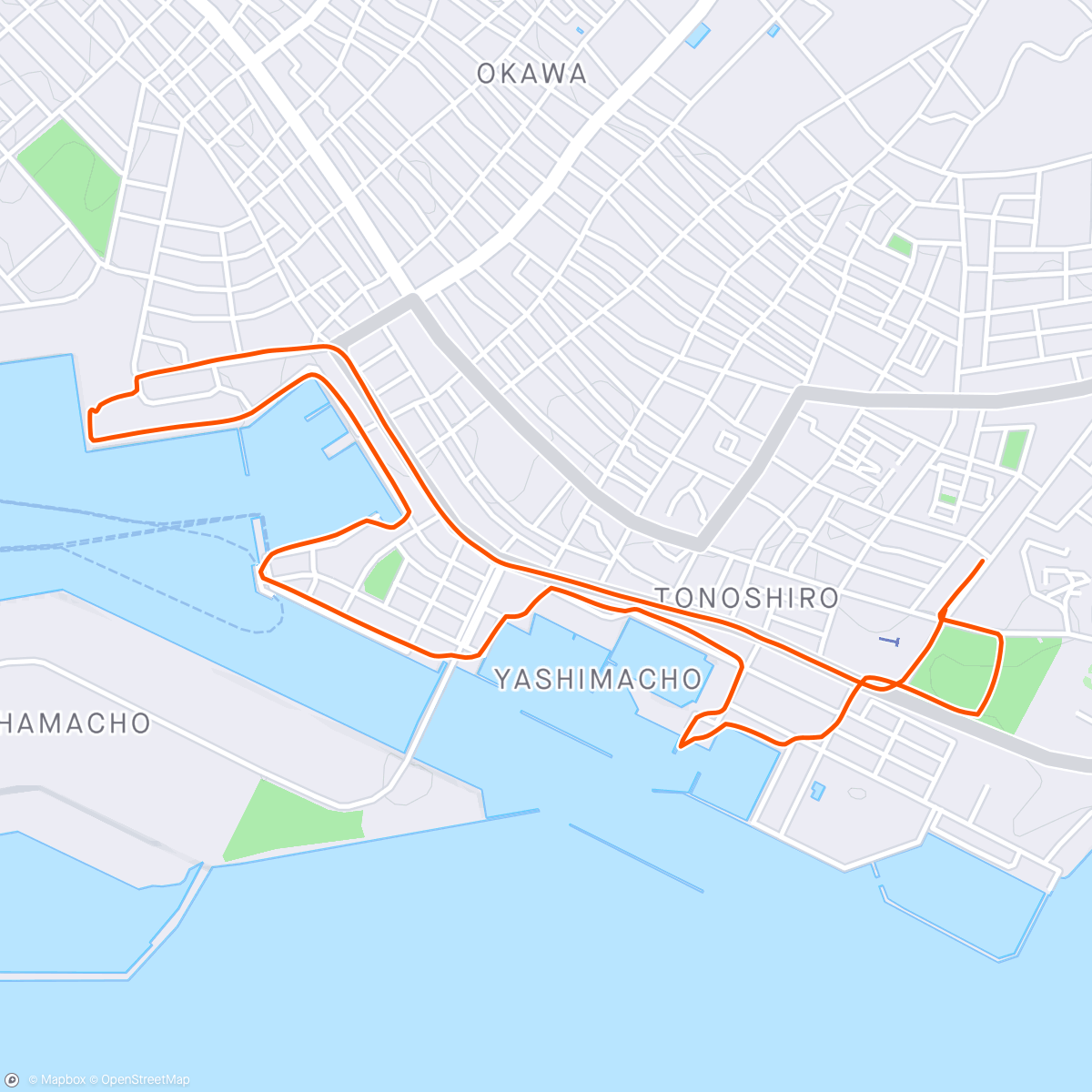 Mapa de la actividad (Sunset Run 🏝️🌅)
