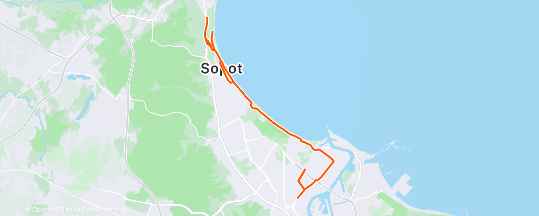 Map of the activity, Endurance