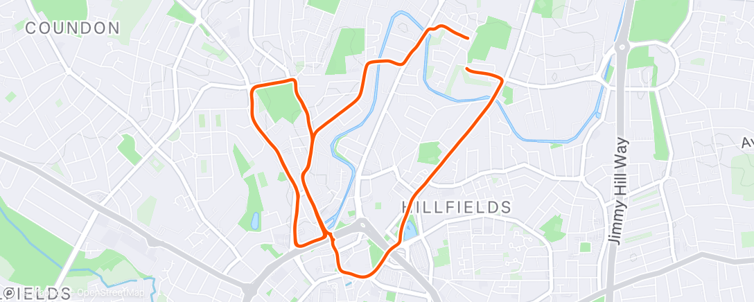 Map of the activity, Easy 60mins