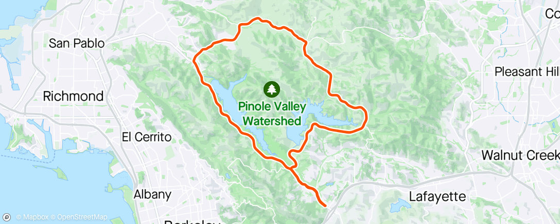 Mappa dell'attività Berkeley Hills Road Race: Oofff
