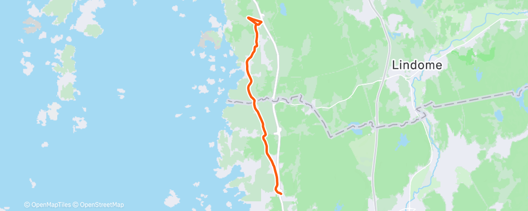 Map of the activity, Hovås - Särö