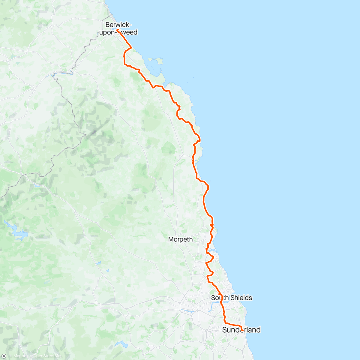 Mapa de la actividad (600 miles for minds day 3 recce)