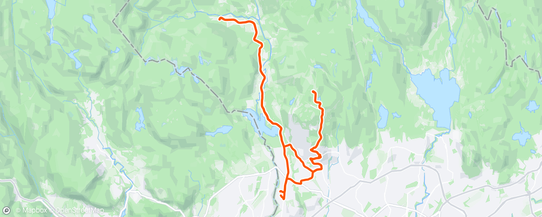 Map of the activity, Sørkedalen - Tryvann