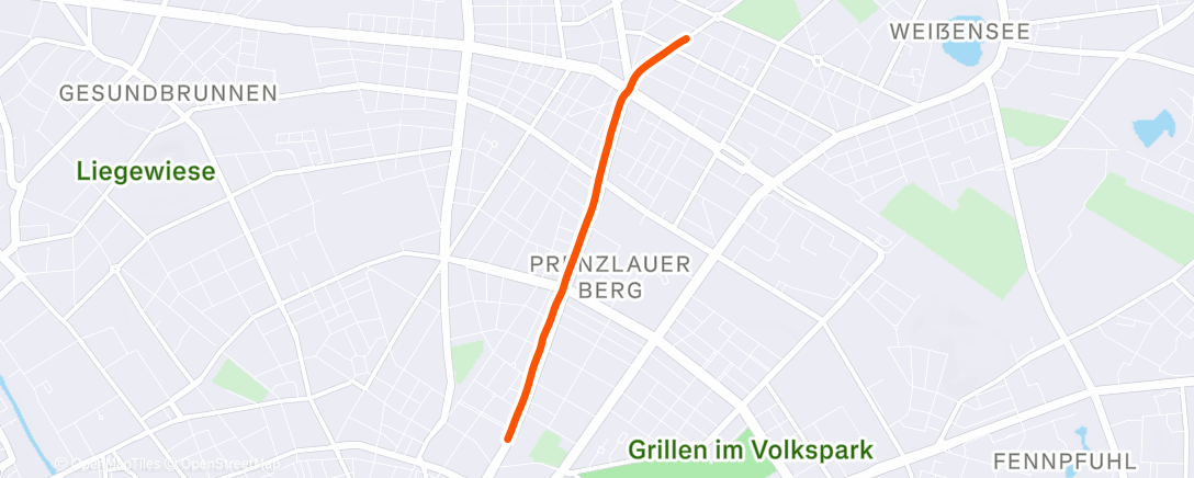 Map of the activity, Morning Ride