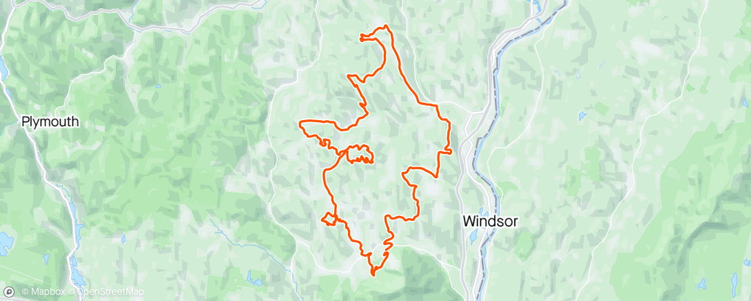 Map of the activity, VT 50 miler-5th place overall