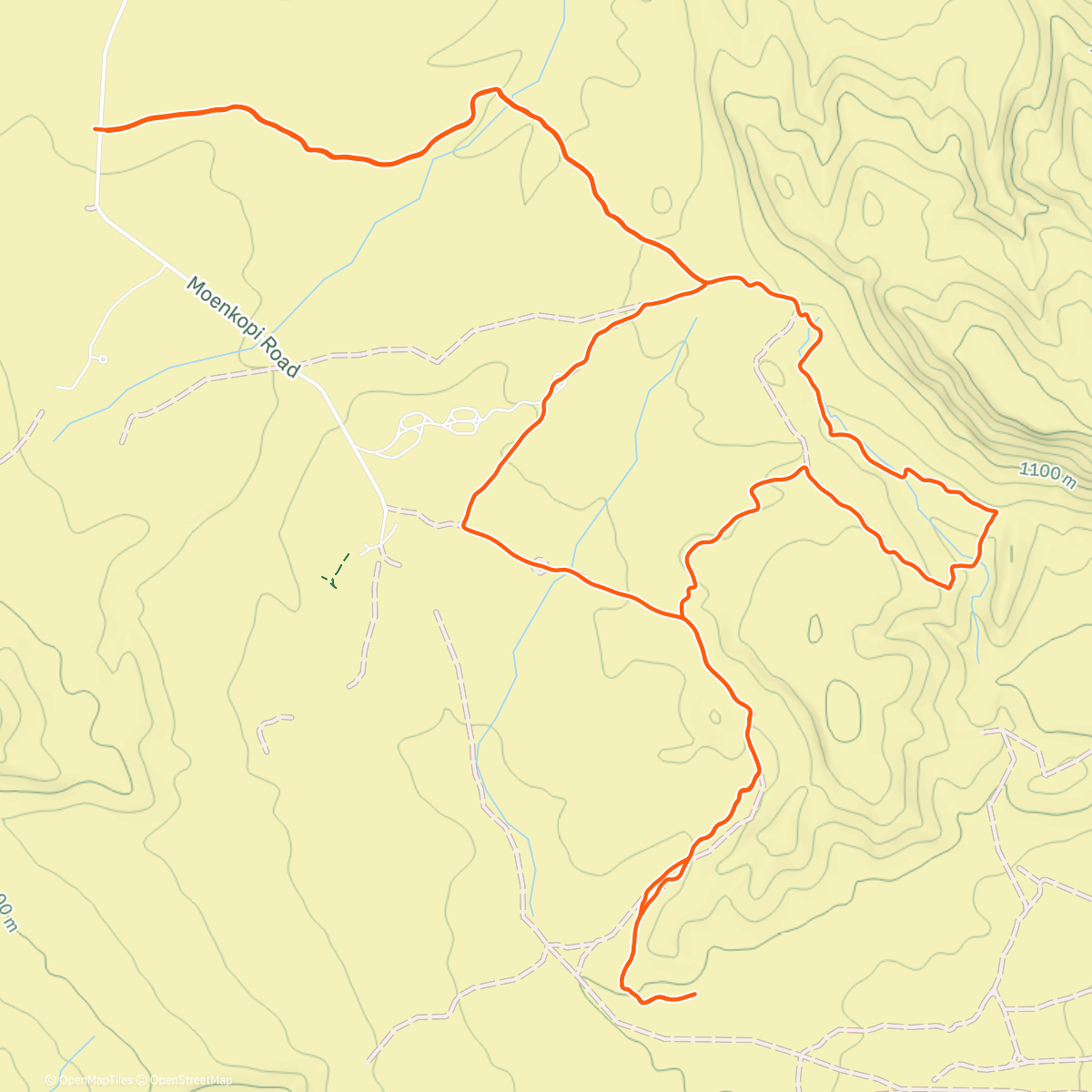 Map of the activity, Lunch Trail Run