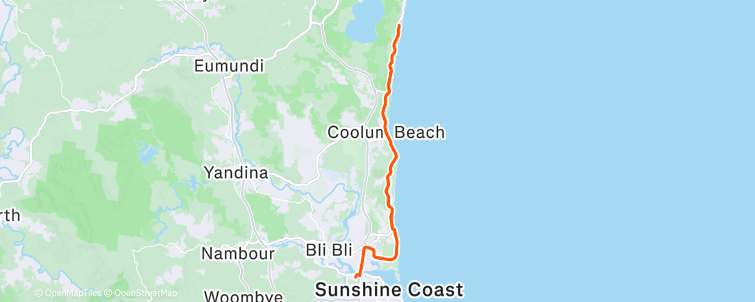 Map of the activity, Morning Ride