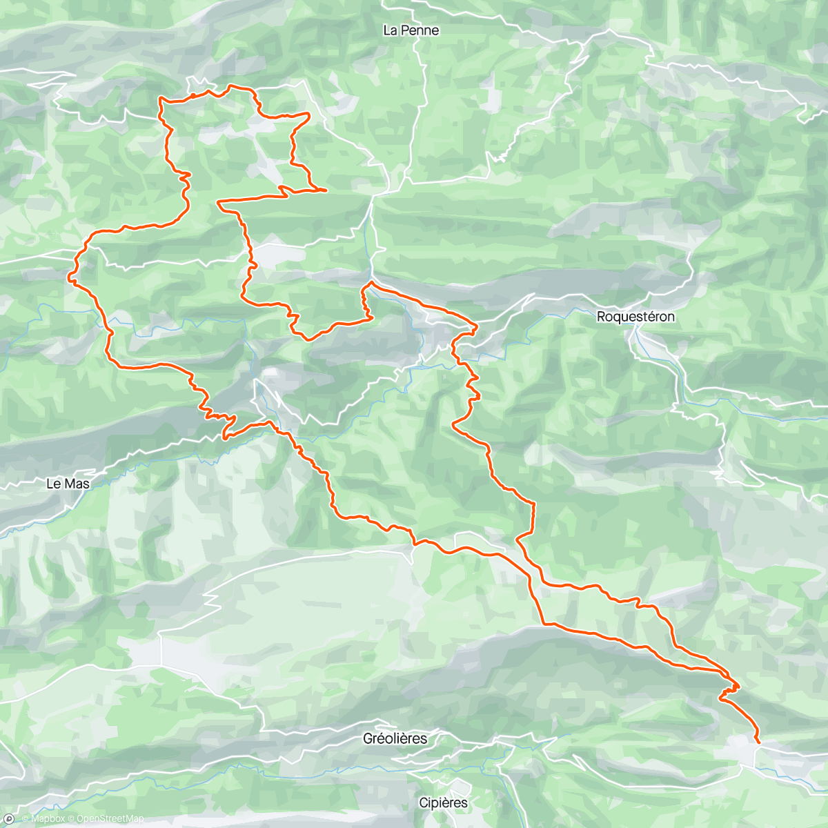 Map of the activity, La Rochette!