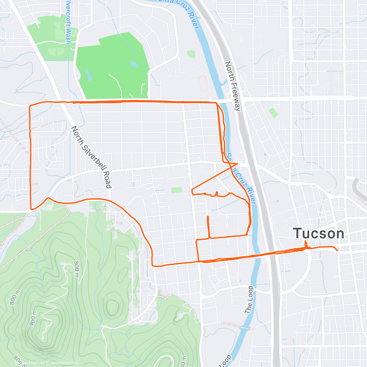 Map of the activity, Garmin Marathon Bike Volunteering