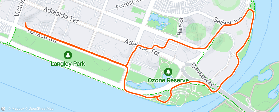 Mapa de la actividad, City Walk