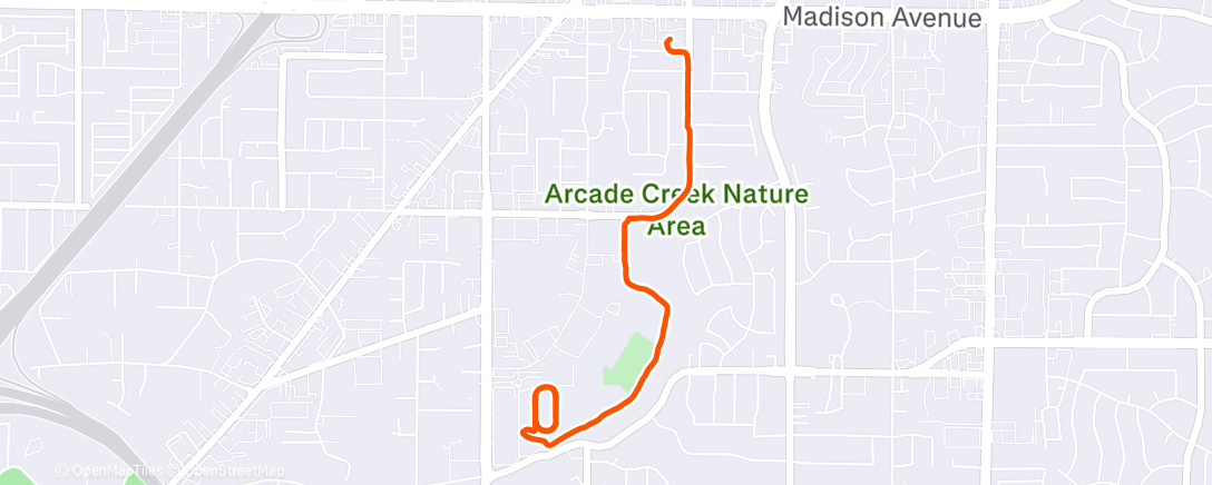 Map of the activity, Lunch Run