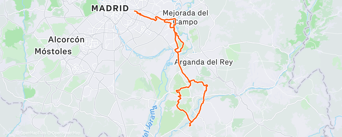 Mapa de la actividad (A rezar a la ermita del sacrificio)