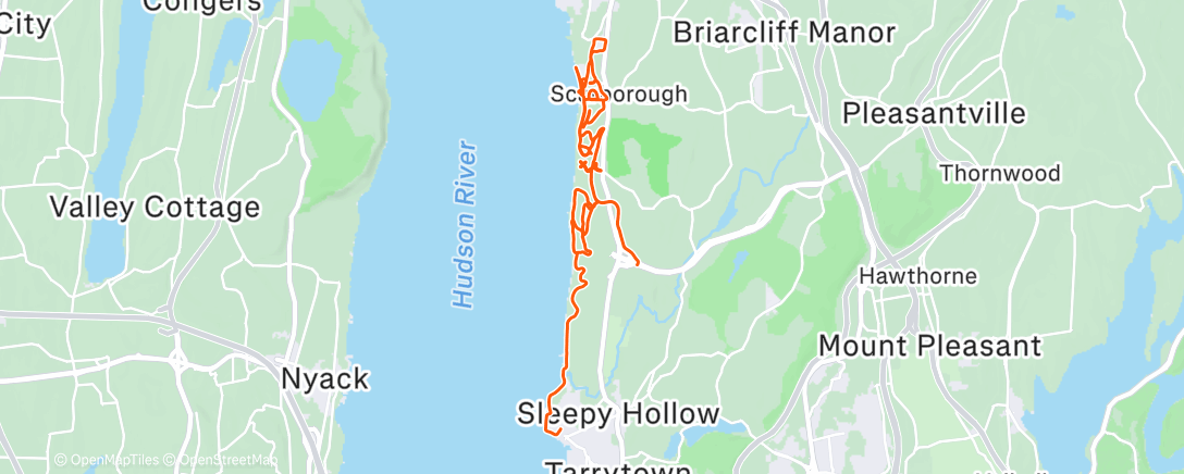 Map of the activity, Lunch Run