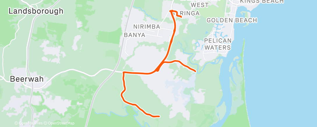 Map of the activity, Morning Ride