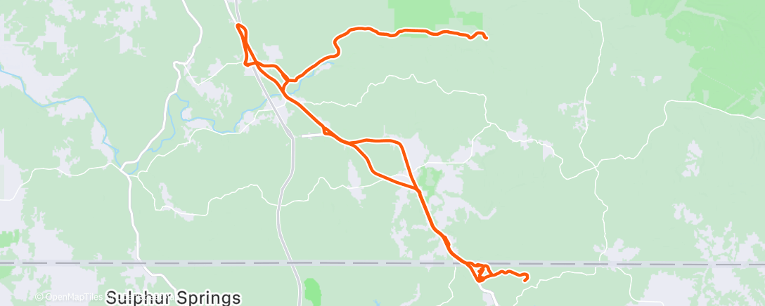 Map of the activity, Morning Ride