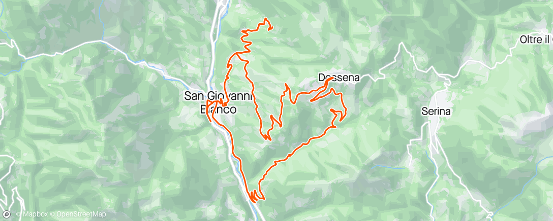活动地图，Mountain biking Grumo-Bosco - Dossena