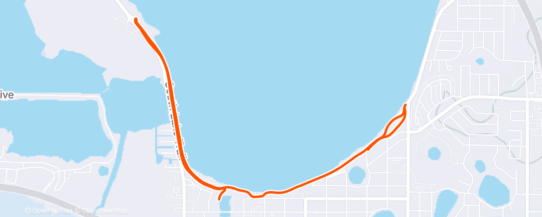 Map of the activity, Afternoon Walk