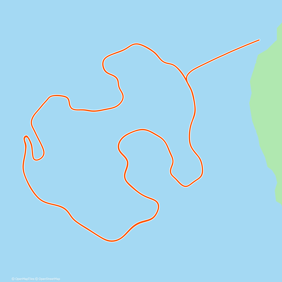 Map of the activity, Zwift - Volcano Circuit in Watopia
