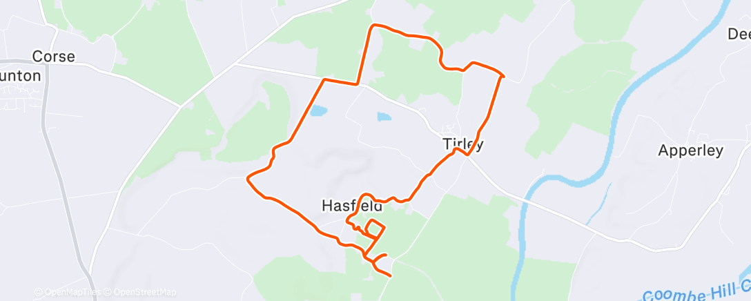 Map of the activity, Steady + recovery navigating floods & bad footpaths