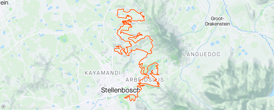 Map of the activity, Cape Epic - Stage 6