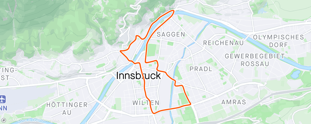 Map of the activity, Zwift - Anaerobic in Innsbruck