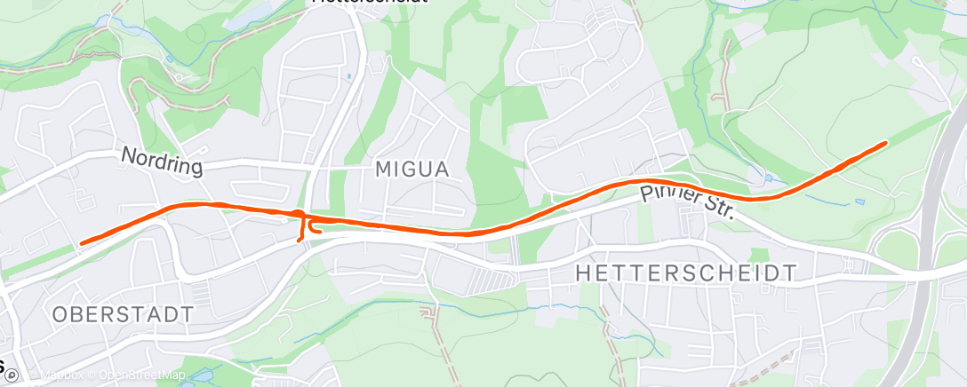 Map of the activity, Sonniger Winterlauf in NRW 🌞
