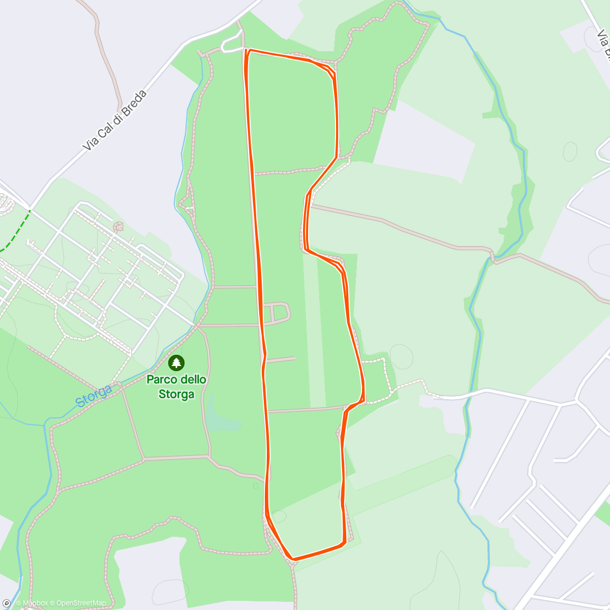 Map of the activity, Treviso parkrun #287 | 🍃 course debut - and first parkrun outside of the UK for TeamBurrelli! (my #3️⃣0️⃣9️⃣) - 20-04-2024