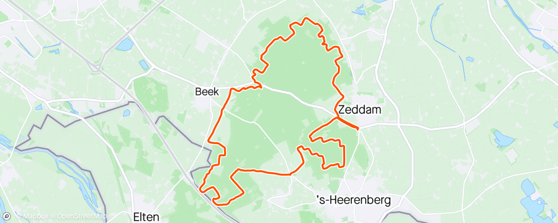 Map of the activity, MTBR Zeddam