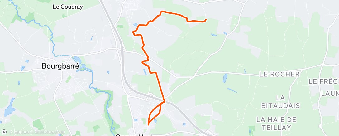 Map of the activity, 2024-183 Course à pied le matin