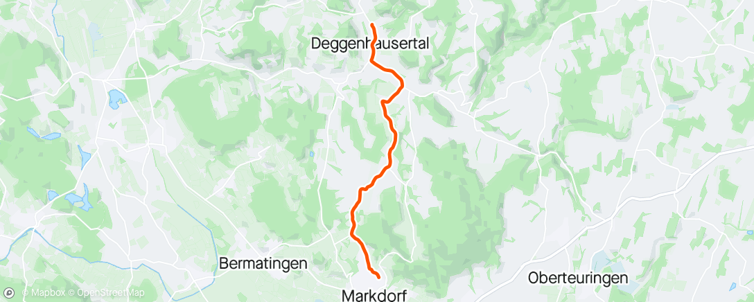 Mapa da atividade, Nachtradfahrt