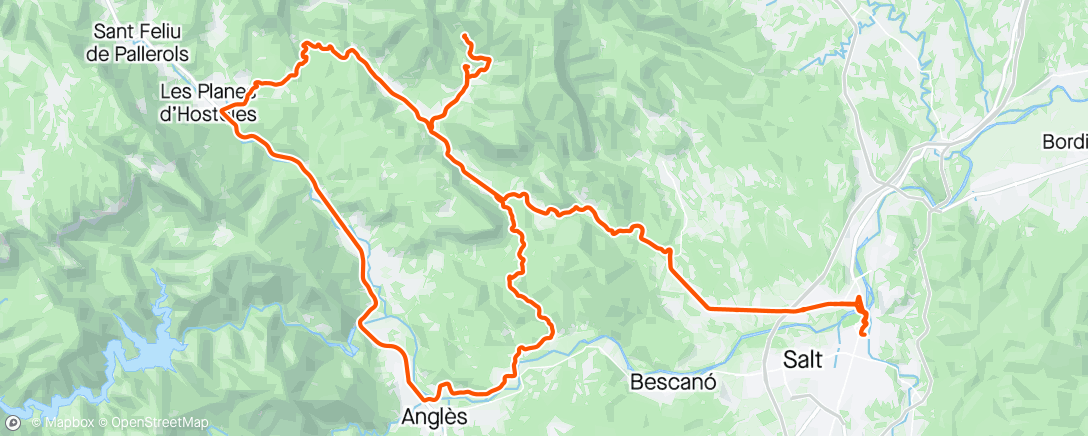 Mapa de la actividad, Lunch Ride