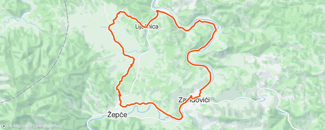 Map of the activity, 2024-03-01Ride