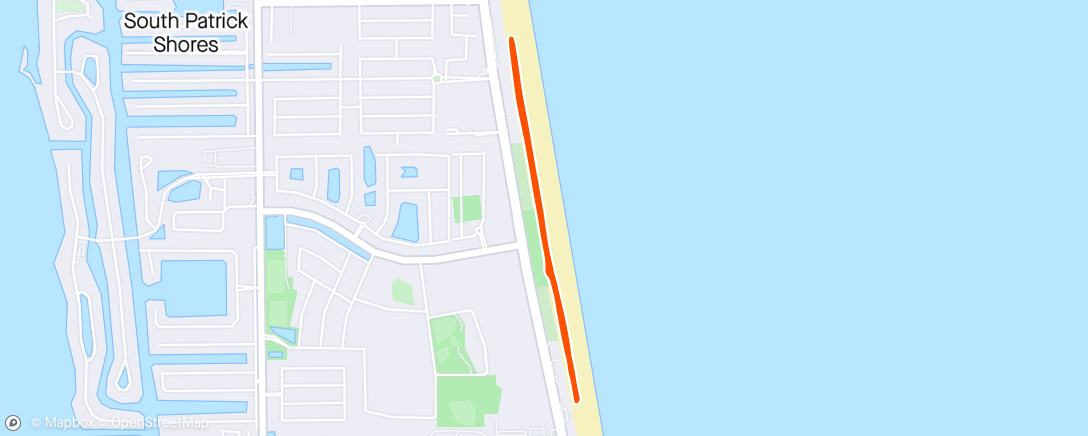 Map of the activity, Beach stroll