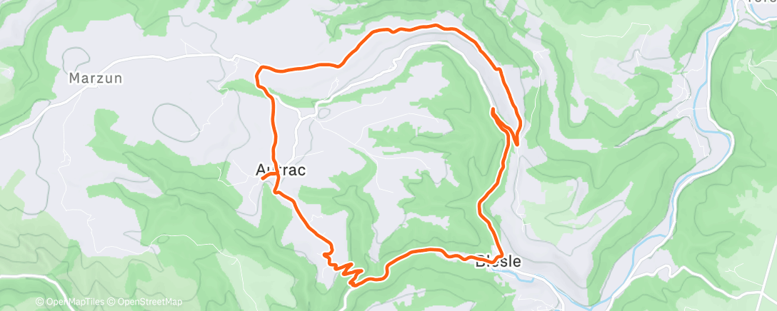 Map of the activity, Le gros 15km de Lagarde avec Bastos 🥳