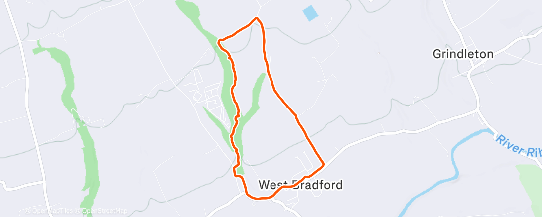 Map of the activity, Morning Walk