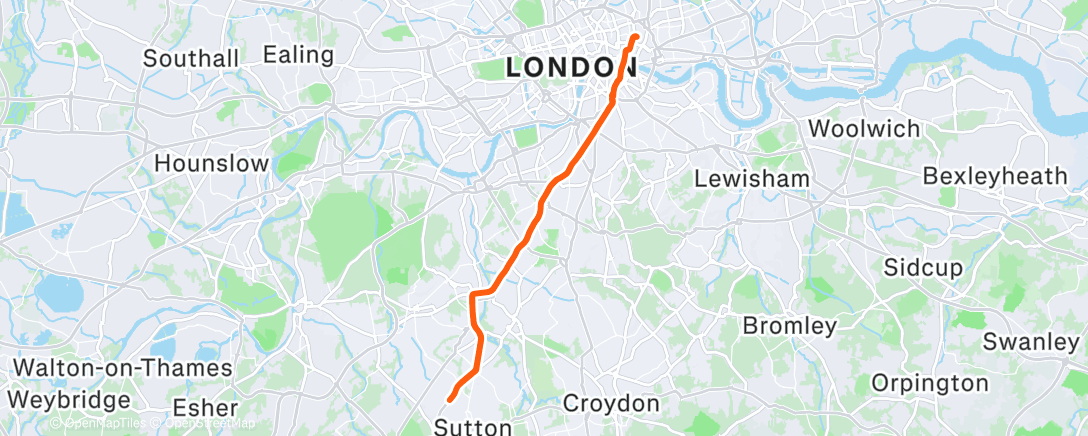 Map of the activity, Morning Ride