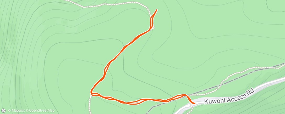 Map of the activity, Afternoon Hike