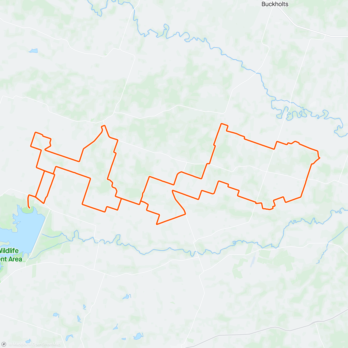 Map of the activity, Granger Things Have Happened on Gravel