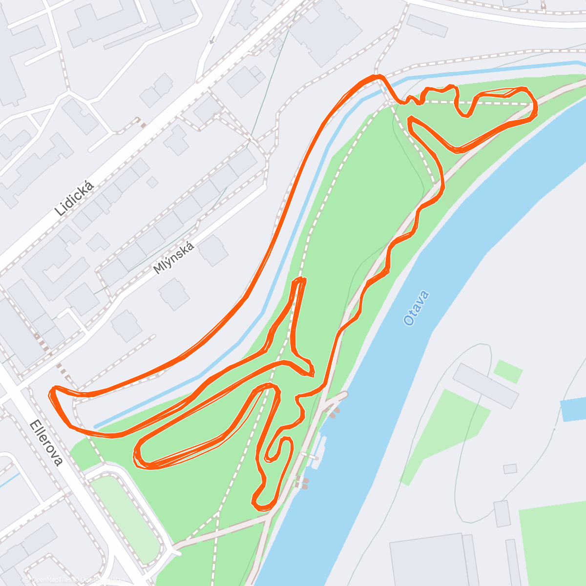 Map of the activity, Afternoon Ride